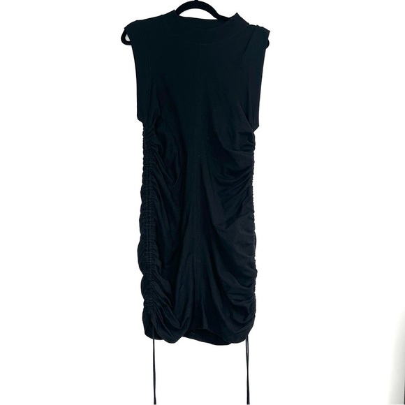 T by Alexander Wang Black Sleeveless Jersey T-shirt Dress size L - Picture 3 of 6
